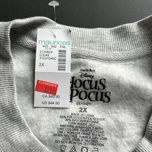Hocus pocus crewneck sweatshirt 2xl - Picture 3 of 3